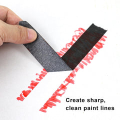 new 4 Pack Black Painters Tape - Masking 1 inch Wide - Multi-Surface, 07FC0E-D4 - KOEEK