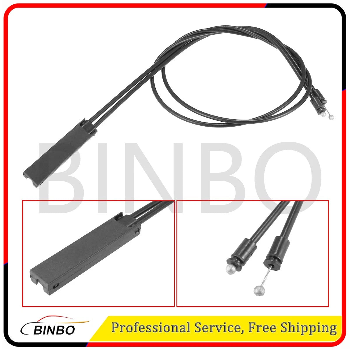 Front Hood Release Lock Cable For BMW 550i GT 640i 650i xDrive M6 51237183773 07FC0E-D4 - KOEEK