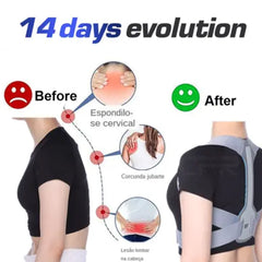 new Posture Corrector Body Brace Back Lumbar Shoulder Support Belt Adjustable koeek - KOEEK