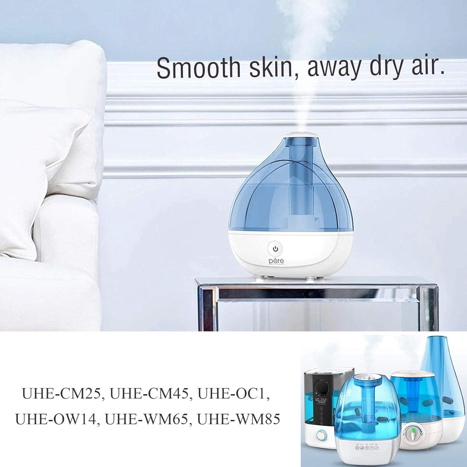 new Demineralization Cartridge Filter for HoMedics Ultrasonic Humidifiers, blue 07FC0E-D4 - KOEEK