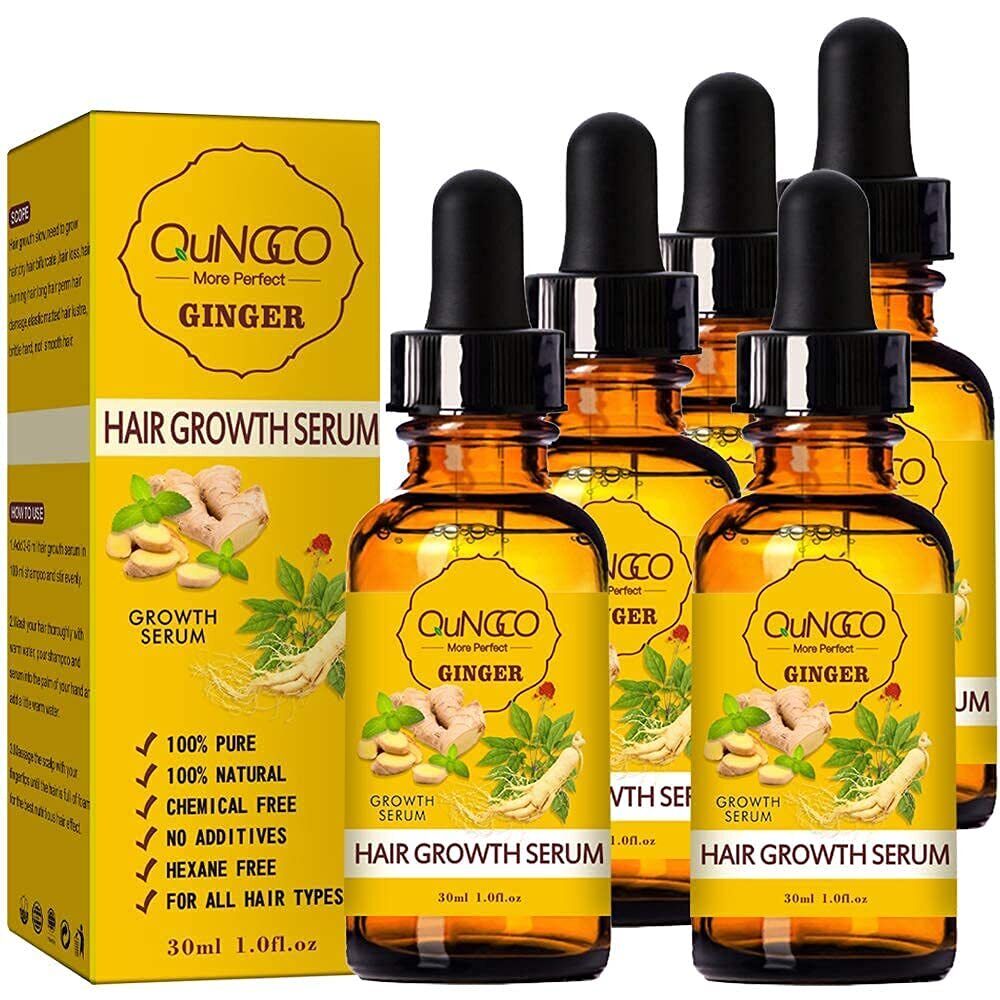 new 5 PACK Hair Growth Serum Liquid Loss Treatment for Women & Men Dense... 07FC0E-D4 - KOEEK