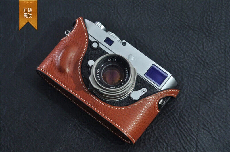 Leather Protective Cover Half Case Handmade for Leica M240 M246 07FC0E-D4 - KOEEK