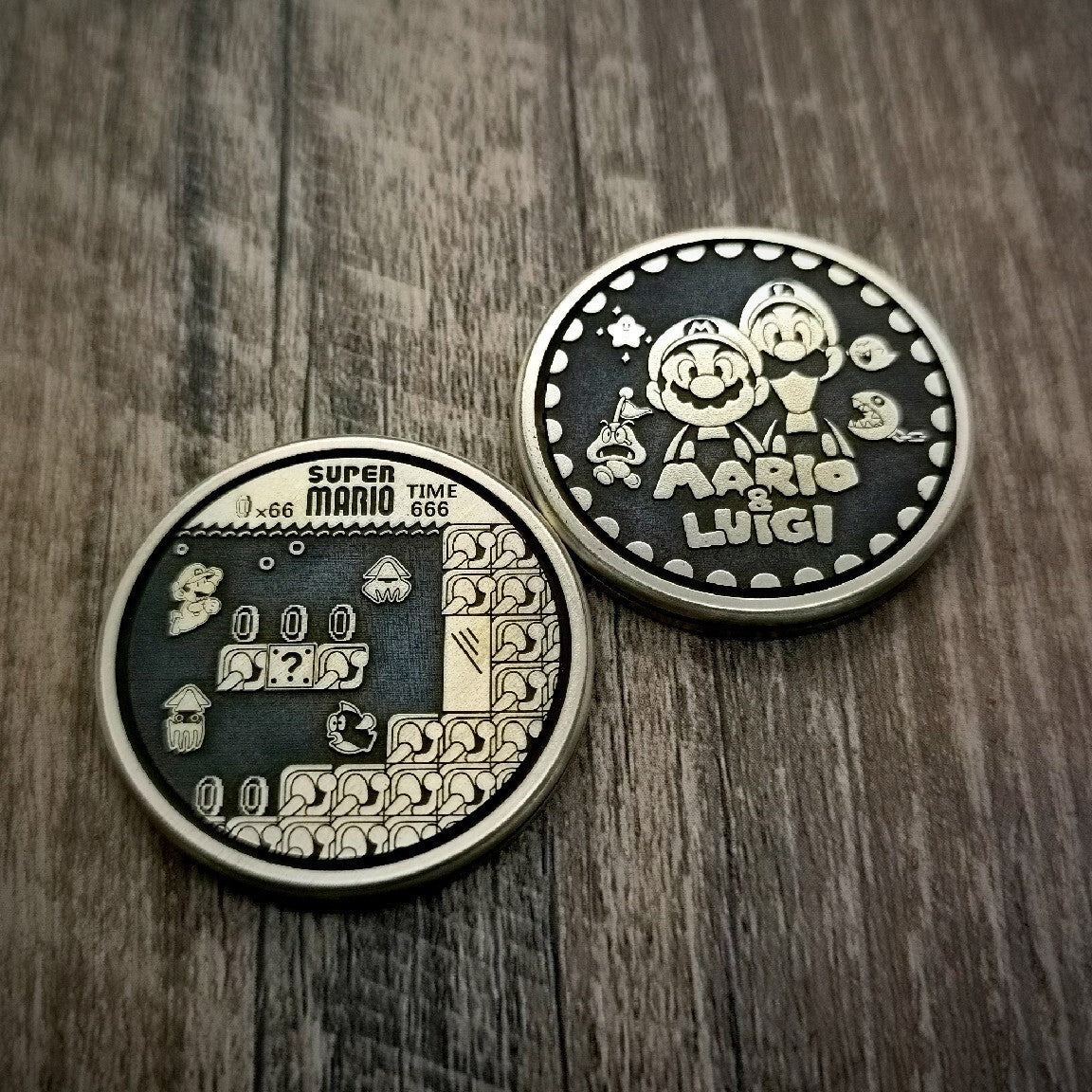 Fidget Slider Mini Steel Cartoon Theme EDC Brass Coin Shape Push Slider Toy Gift 07FC0E-D4 - KOEEK