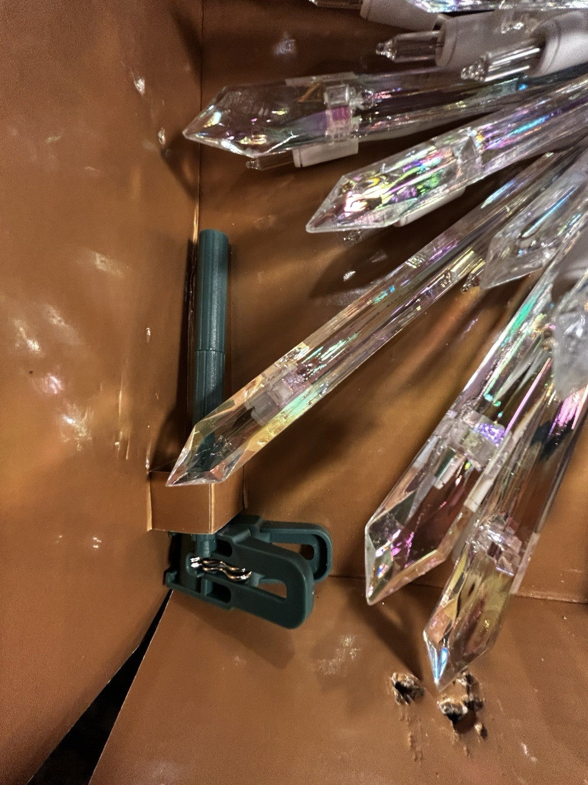 GE 50 Light Large Crystal Style Star Snowflake Christmas Tree Topper Big 14" GE - KOEEK