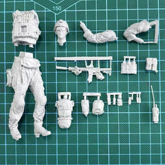 1/16 Resin Figure Model Kit Modern US Army Soldier Unassambled Unpainted 07FC0E-D4 - KOEEK