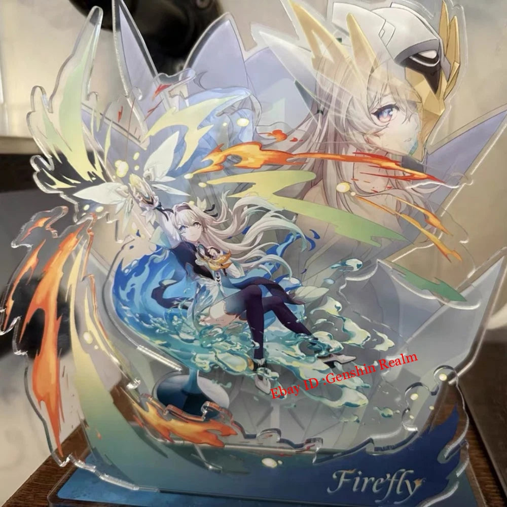 Anime Honkai: Star Rail Firefly Deluxe Acrylic Desktop Stand Figure Collection 07FC0E-D4 - KOEEK