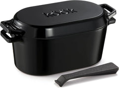 Dutch Oven for Sourdough Bread Baking with Lid, Double Handle 07FC0E-D4 - KOEEK