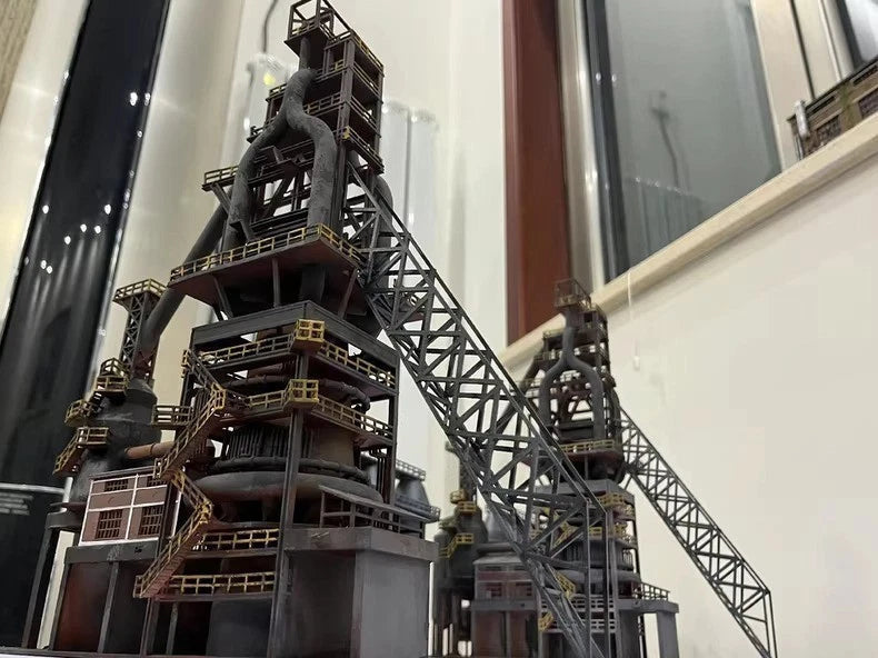 N Scale 1:160 Large Steel Plant Model Blast Furnace Model Building Figure Models 07FC0E-D4 - KOEEK