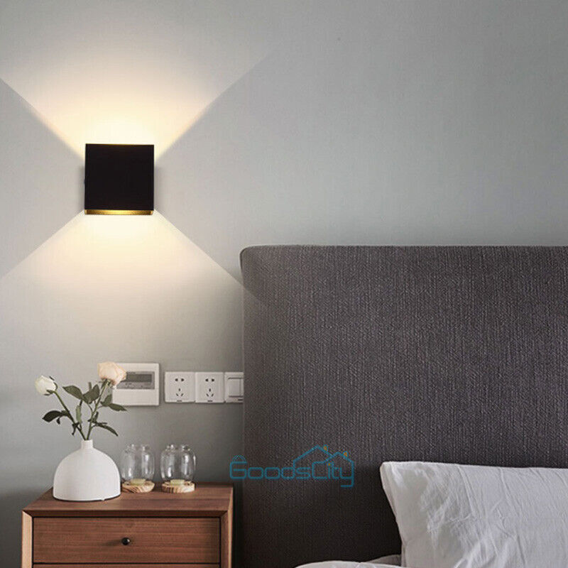 nye Cube LED Vegglamper Moderne Up Down Sconce Belysningsarmatur Lamper Innendørs soverom