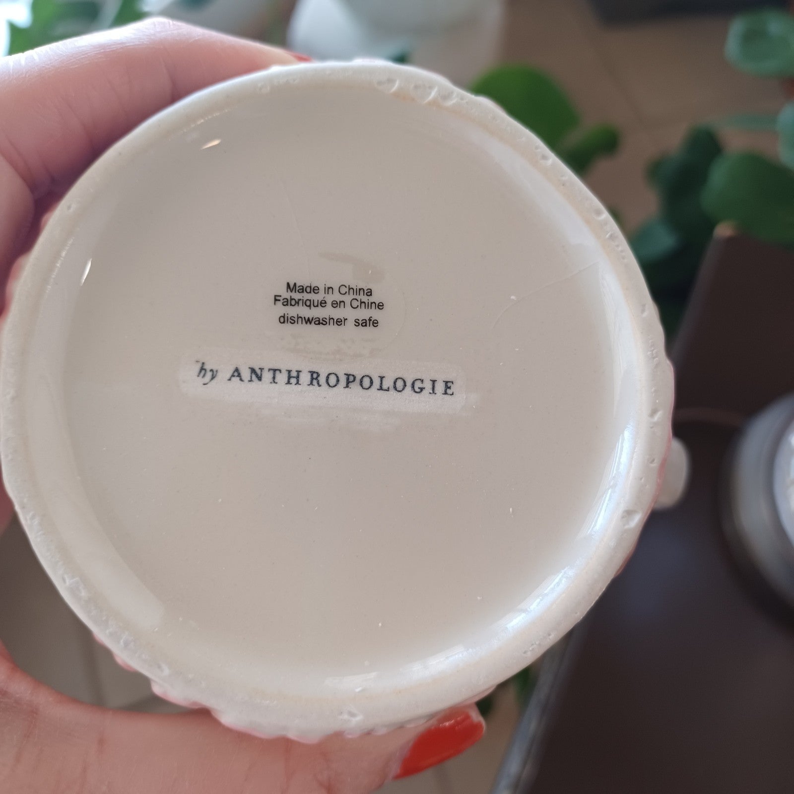ANTHROPOLOGIE LILYPAD FLORAL MUG ANTHROPOLOGIE MUG ANTHROPOLOGIE CUP 💕BEAUTIFUL ANTHROPOLOGIE - KOEEK