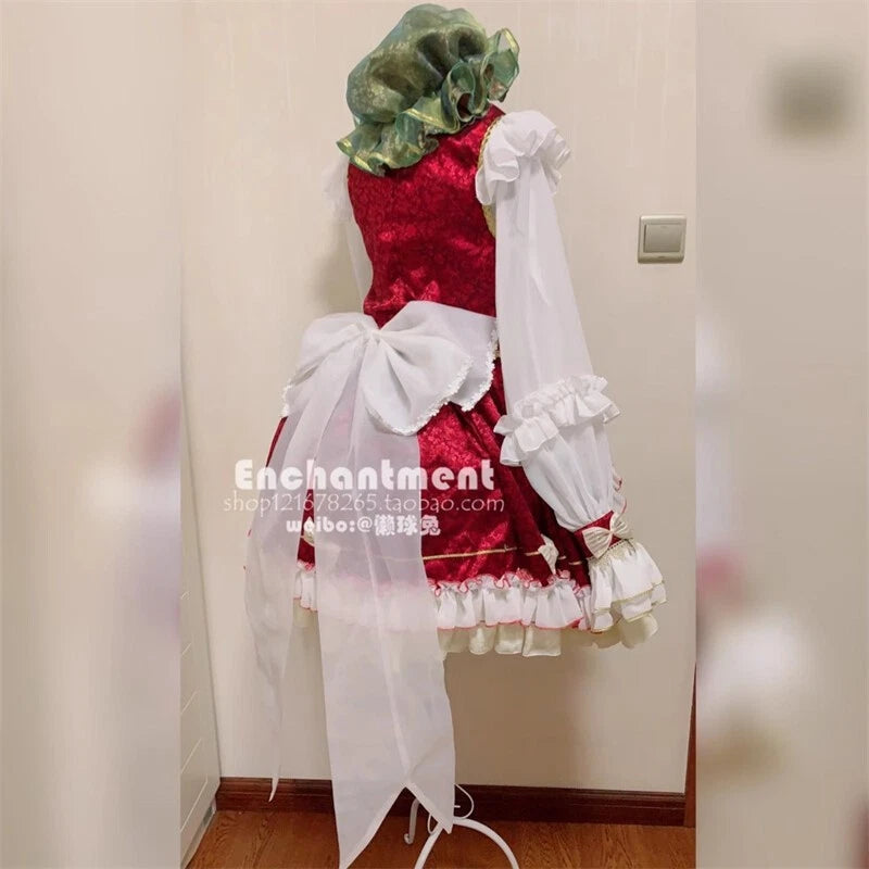 Customized TouHou Project Chen Cosplay Costume Maid Dress Ears Tail Lolita 07FC0E-D4 - KOEEK