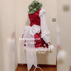 Customized TouHou Project Chen Cosplay Costume Maid Dress Ears Tail Lolita 07FC0E-D4 - KOEEK