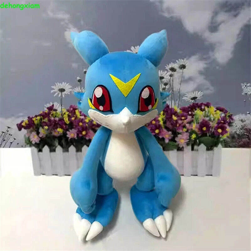 Digimon Digital Monster V-mon Blue Plush Doll Stuffed Toy Pillow Xmas Gift 50cm 07FC0E-D4 - KOEEK