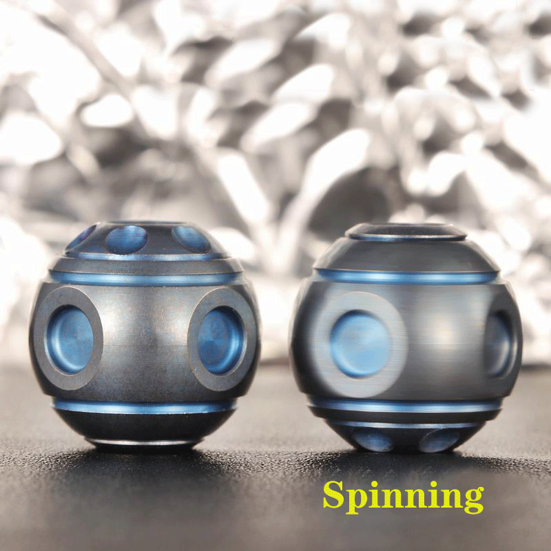 EDC Titanium Knife Lanyard Beads Spinning Top Toy Necklace Pendant Bracelet DIY 07FC0E-D4 - KOEEK