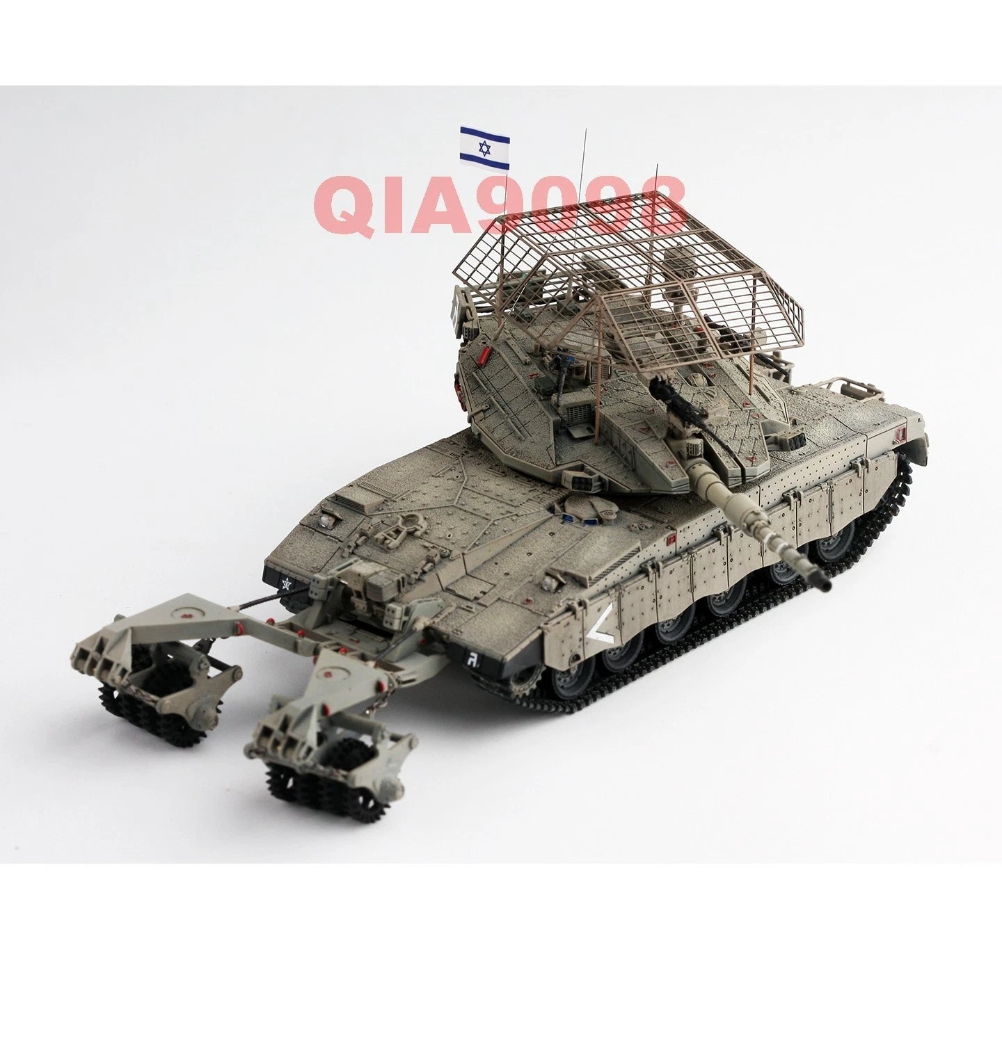 1/72 Scale Israel Merkava 3D Main Battle Tank Minesweeper Drum N Roof Model 07FC0E-D4 - KOEEK
