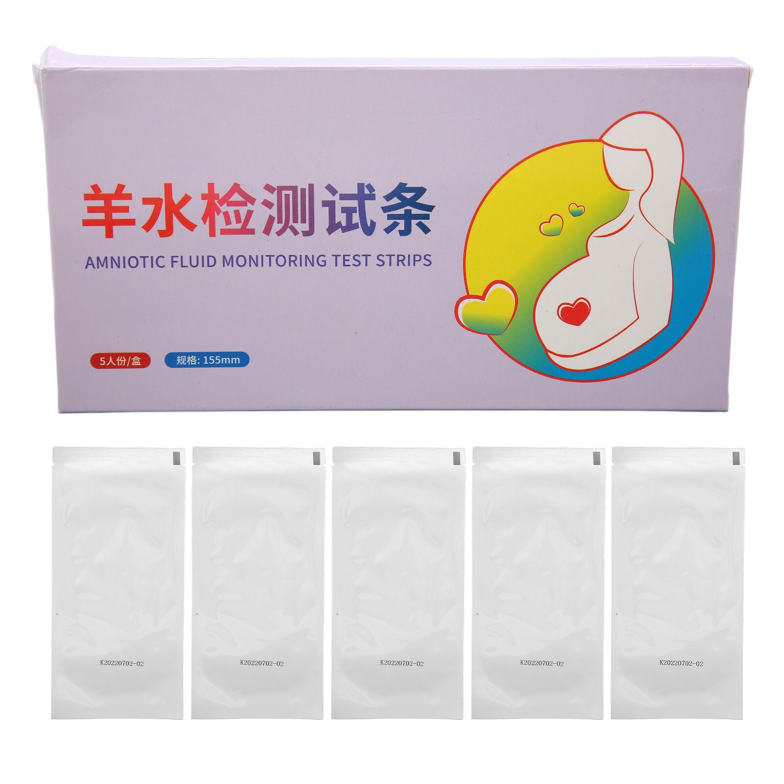 new 5pcs Amniotic Fluid Test Strips Professional Self Inspection PH Test Strips koeek - KOEEK