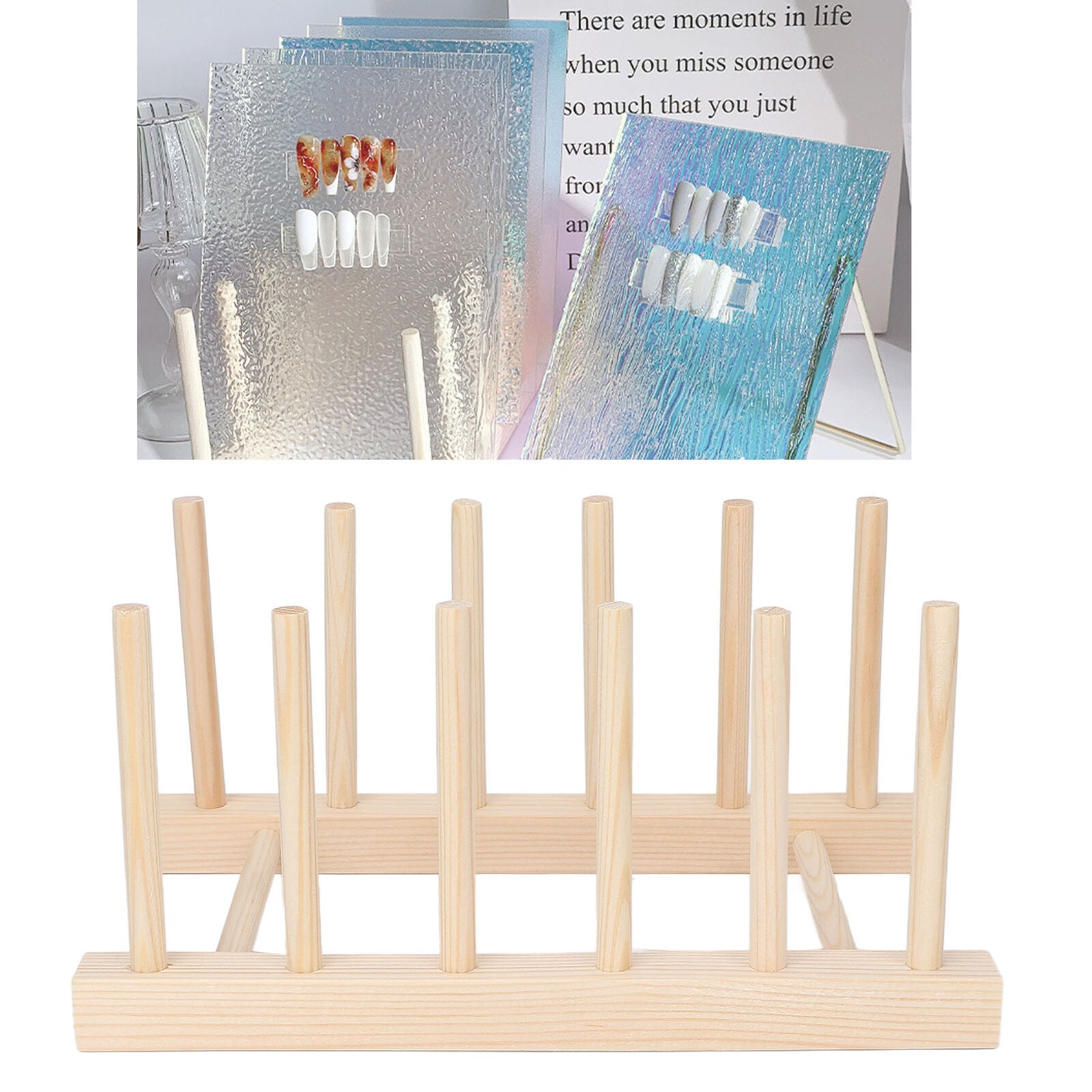 new Nail Stand Pattern Making Finished Sample Rack Decorative Plates Photo Frame HGF koeek - KOEEK