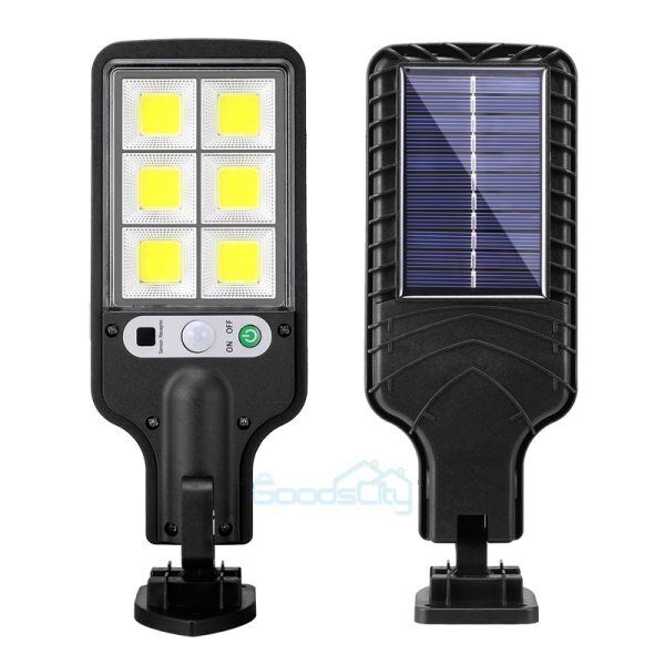 ny Udendørs Solar Street Light Bevægelsessensor Lampe Kommerciel Dusk To Dawn Road Lamp