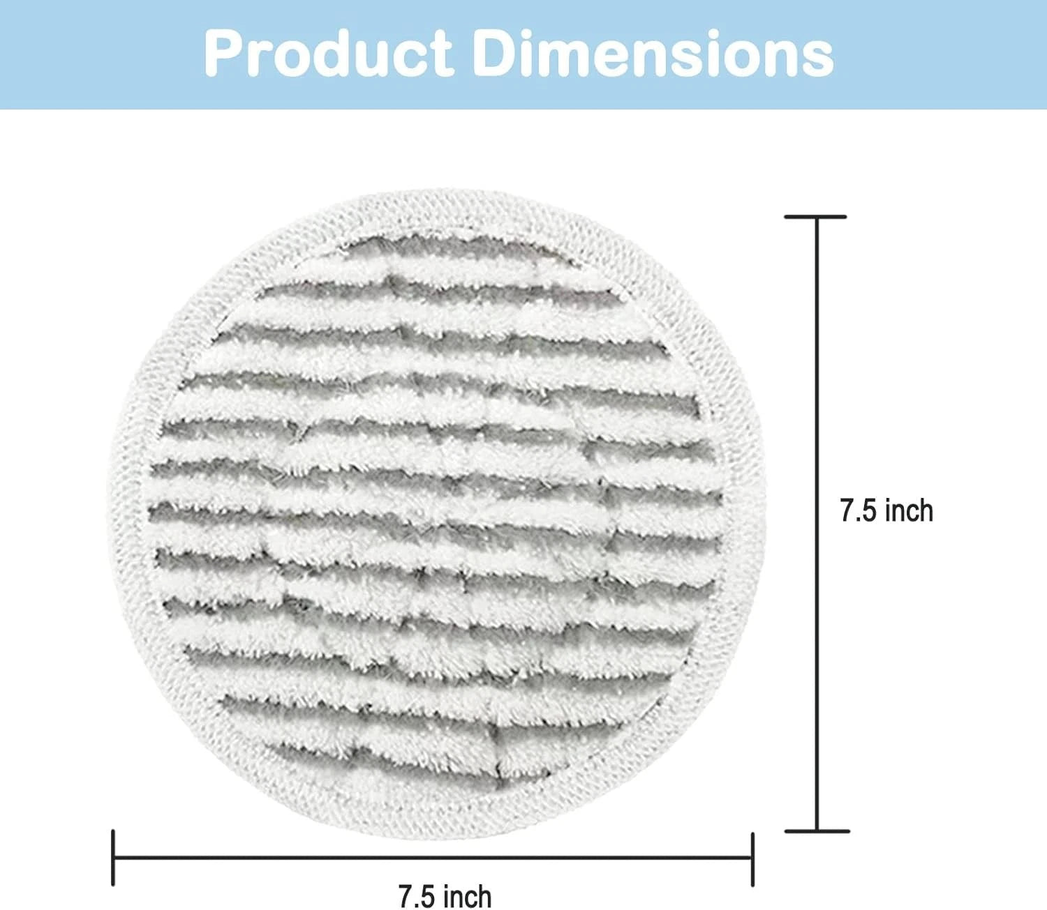 14-pack S7001 Replacement Steam Mop Pad Steam and Scrub 2-in-1 Scrub Mop Pad 07FC0E-D4 - KOEEK
