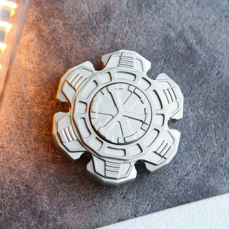 Silver Modern EDC Hand Spinner Stainless Steel Fidget Spinner Stress Relief Toy 07FC0E-D4 - KOEEK