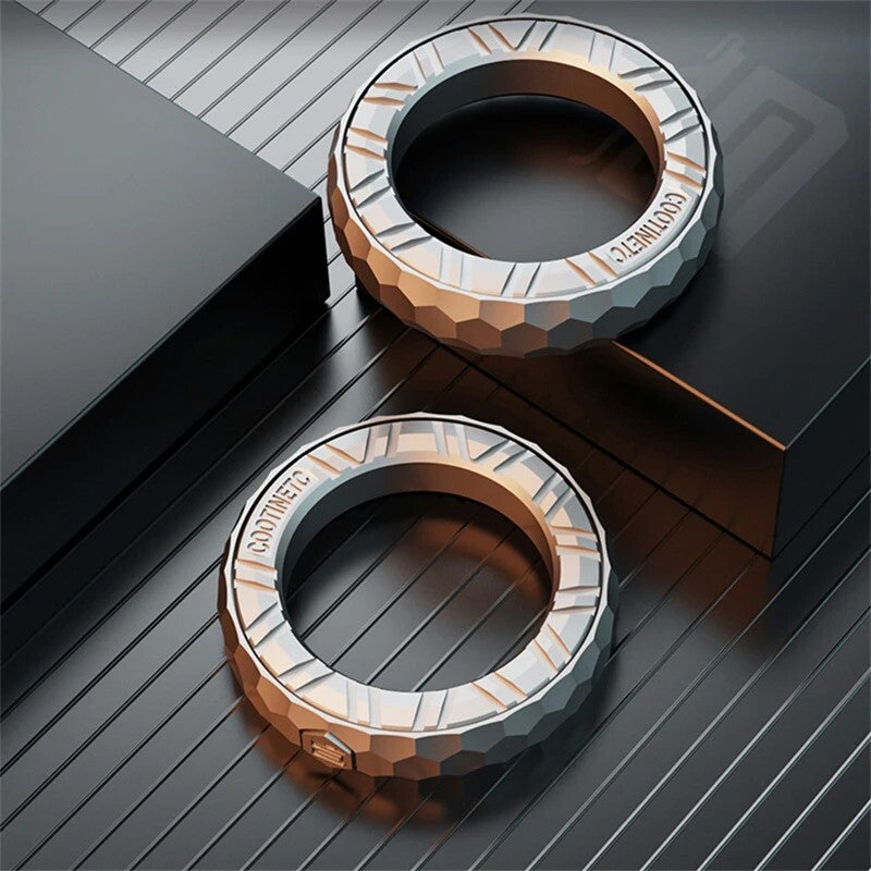 1PC Novel Irregular Fidget Ring EDC Stainless Steel Fidget Toy Stress Relief Toy 07FC0E-D4 - KOEEK