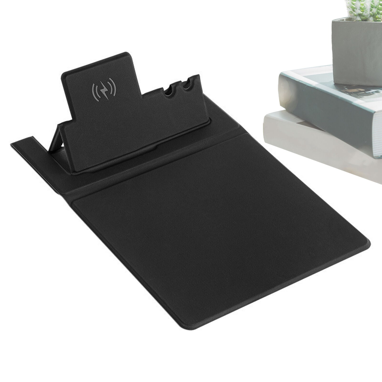 new Mouse Pad with Wireless Charger PU Leather Cordless Chargs Charging 15W physical koeek - KOEEK