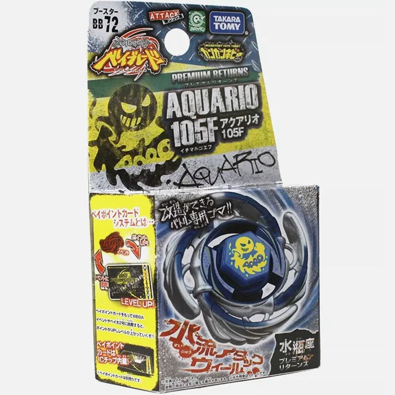 TAKARA TOMY Aquario 105F Metal Master Beyblade BB72 Fusion FuryBooster TAKARA - KOEEK