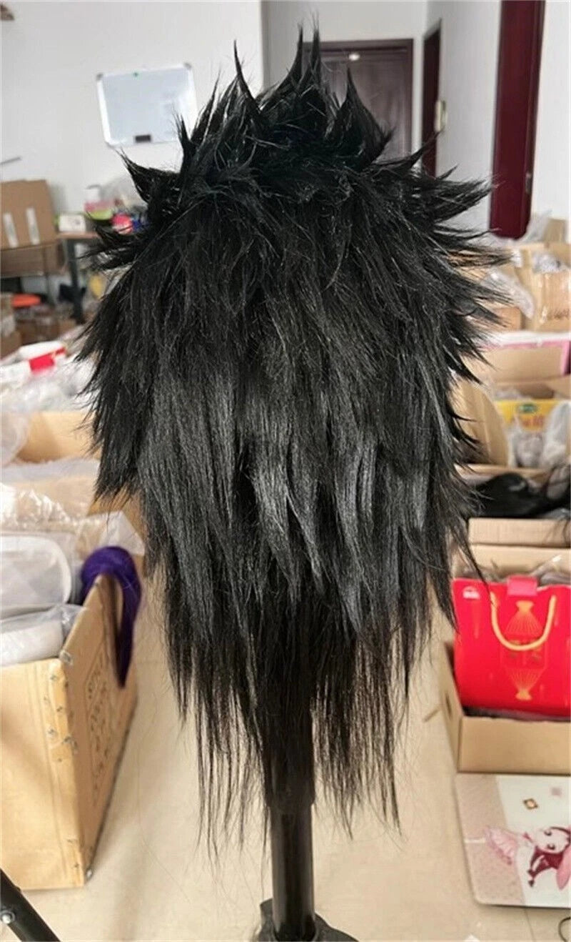 Final Fantasy 7 FF7 Aerith Zack Fair Cosplay Wig Handmade Unisex Long Hairpiece 07FC0E-D4 - KOEEK