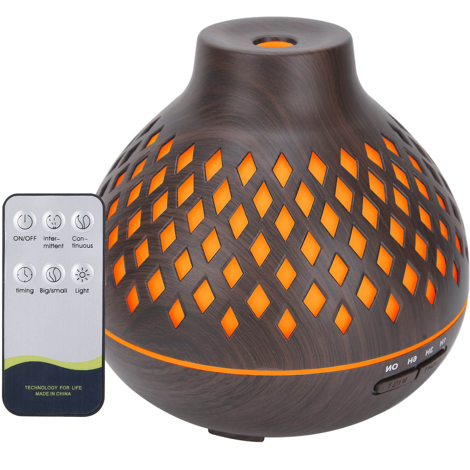 new Grain Home Air Humidifier Ultrasonic Aroma Diffuser 400ml (Prise US ) HGF koeek - KOEEK