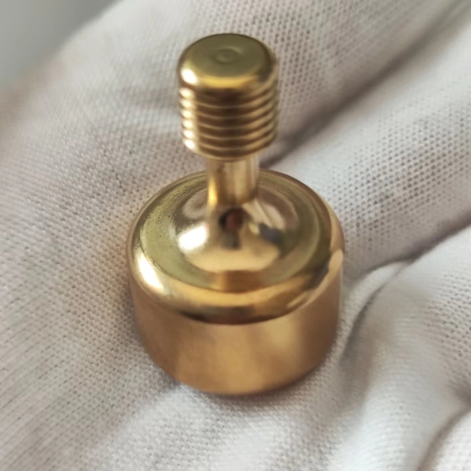 Brass Hand Twisting Spinning Top Gyro Gyroscope Ceramic Bead EDC Gyro Toy Gifts 07FC0E-D4 - KOEEK