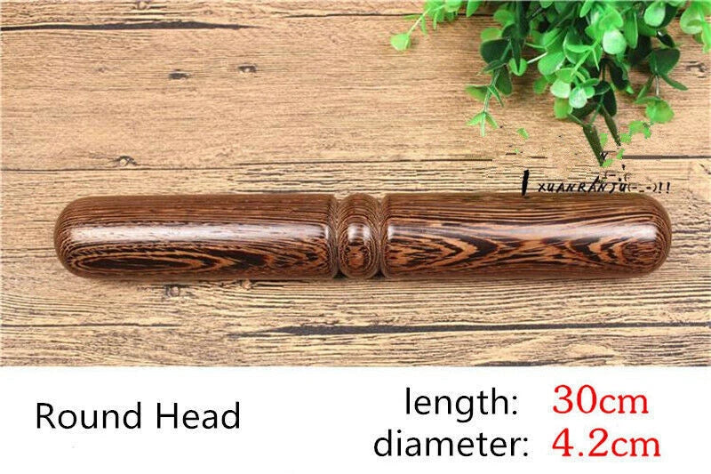 Tai Chi Qigong Ruler Martial Arts Tai Chi Kungfu Bang Sticks Polished Solid Wood 07FC0E-D4 - KOEEK
