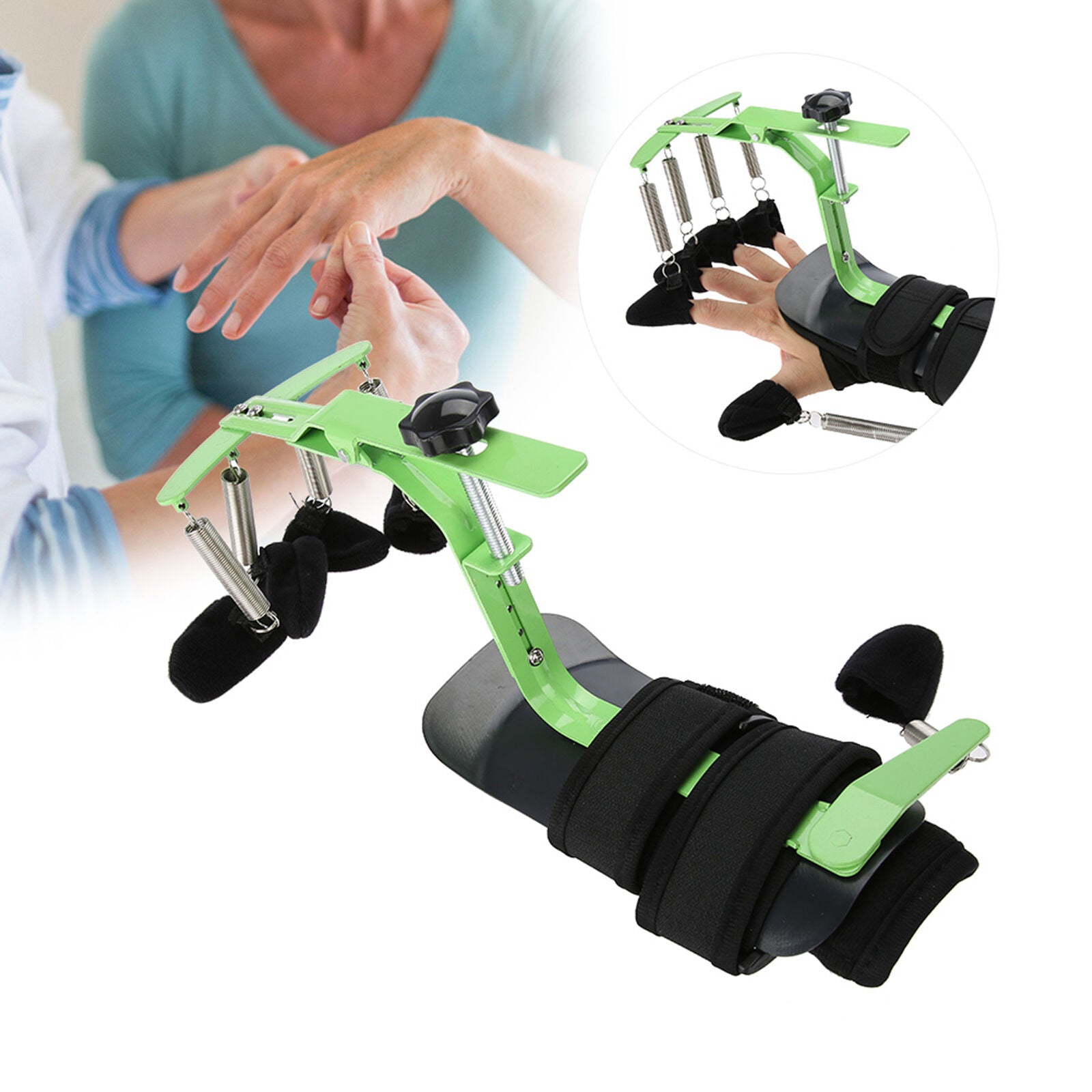 ny Multifunksjon Finger Exerciser Strengthener Hands Training Wrist And Finger ABE