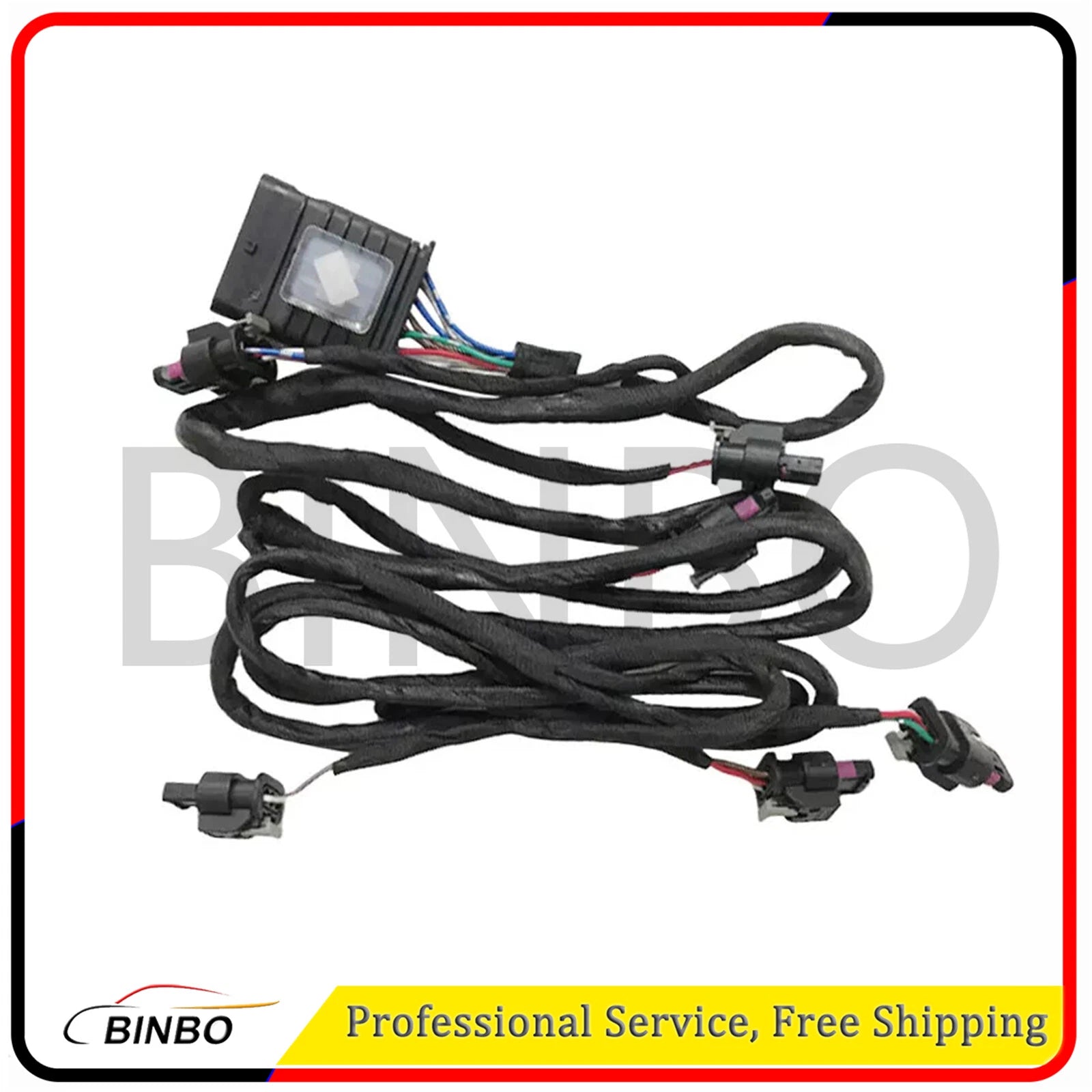 Front Bumper Parking Sensor Wiring Harness Black For A-Class W169 Replacement 07FC0E-D4 - KOEEK