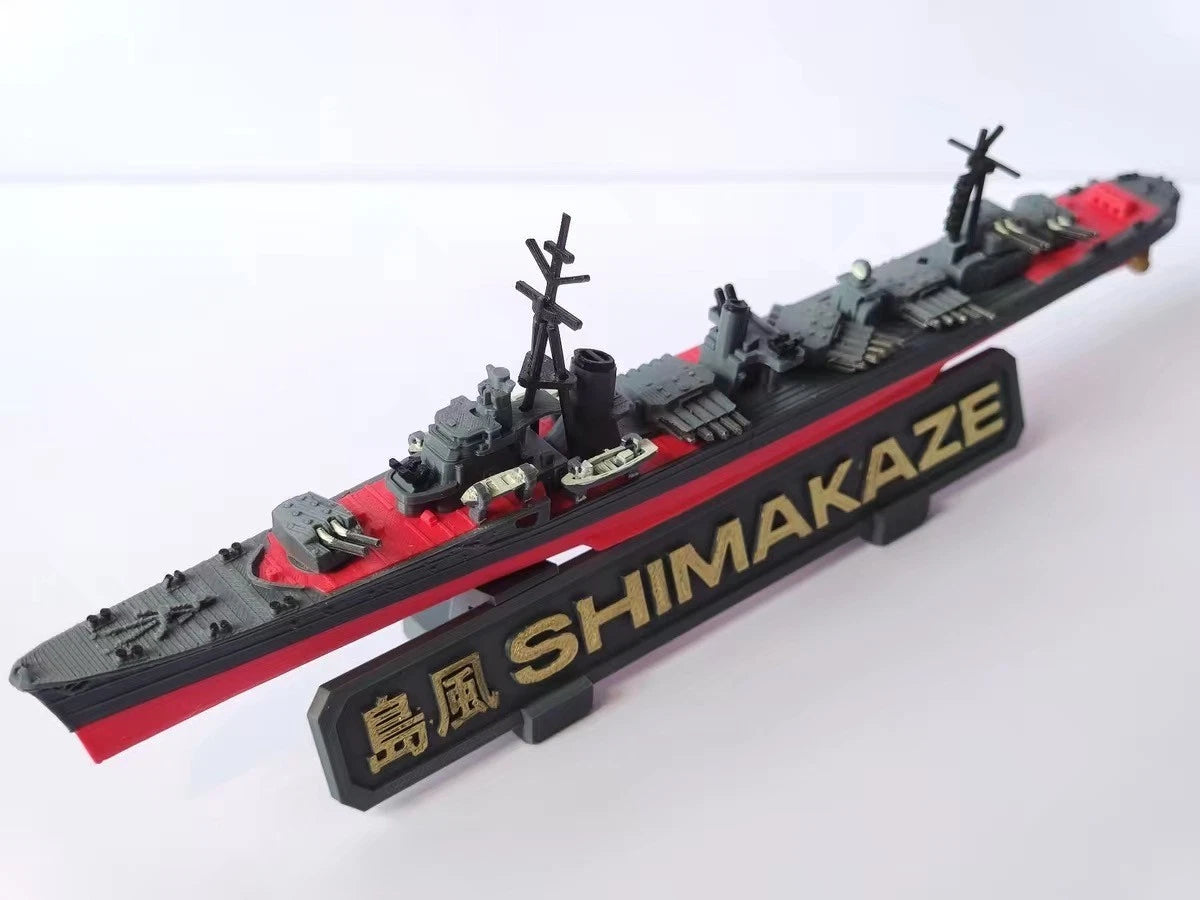 1/500 Warship Destroyer 3D Printed Model Kit Simple Paint w/ Assembly Guide 07FC0E-D4 - KOEEK