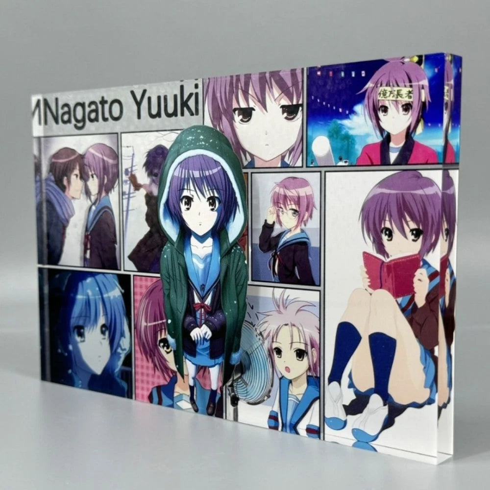Anime Suzumiya Haruhi No Yuuutsu Nagato Yuki Acrylic Brick Decor Collection Gift 07FC0E-D4 - KOEEK