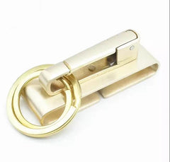 Solid Brass Belt Clip Belt Key Holder Keychains Keyrings, Fits Belt Width - 40mm 07FC0E-D4 - KOEEK