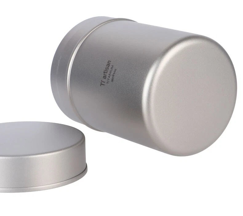280mL Pure Titanium Storage Box Coffee Tea Cans EDC Portable Container Tank 07FC0E-D4 - KOEEK
