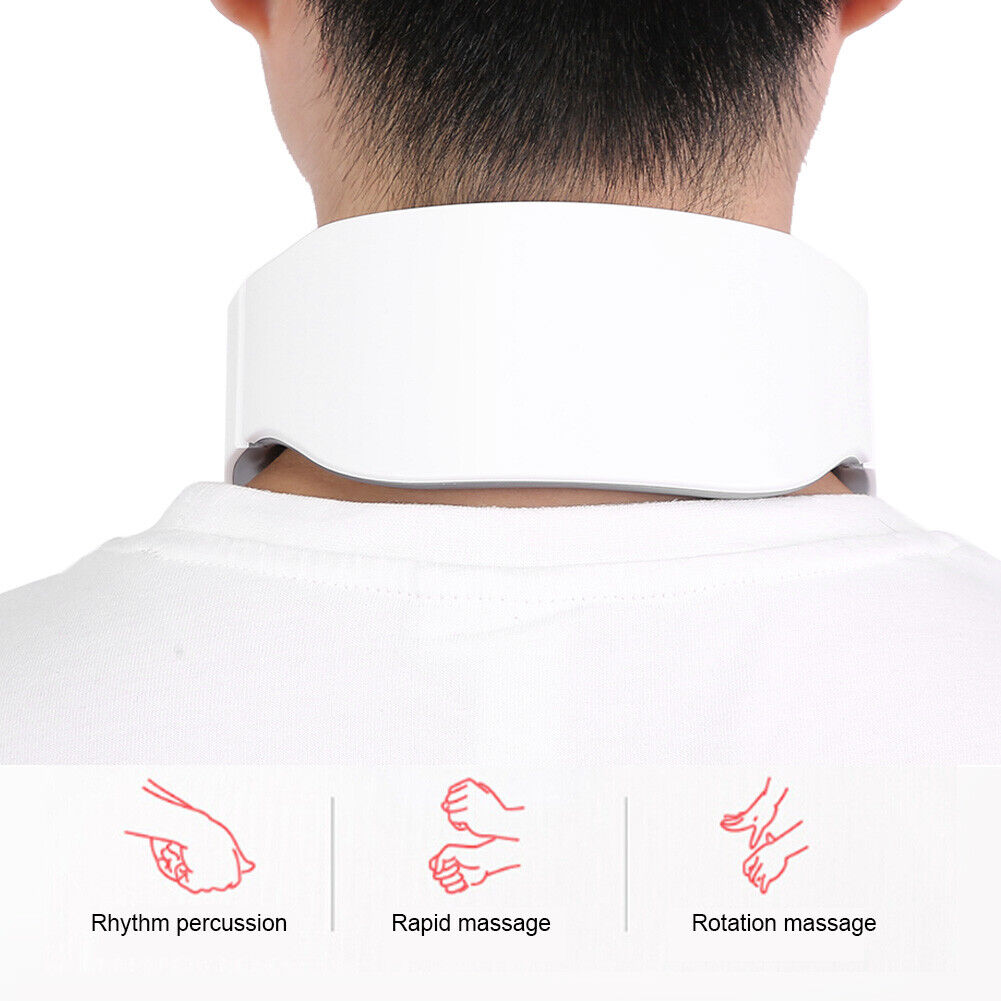 new Wireless Neck Massager 9 Gears Electric Vertebra Massager(White Charging) HGF koeek - KOEEK