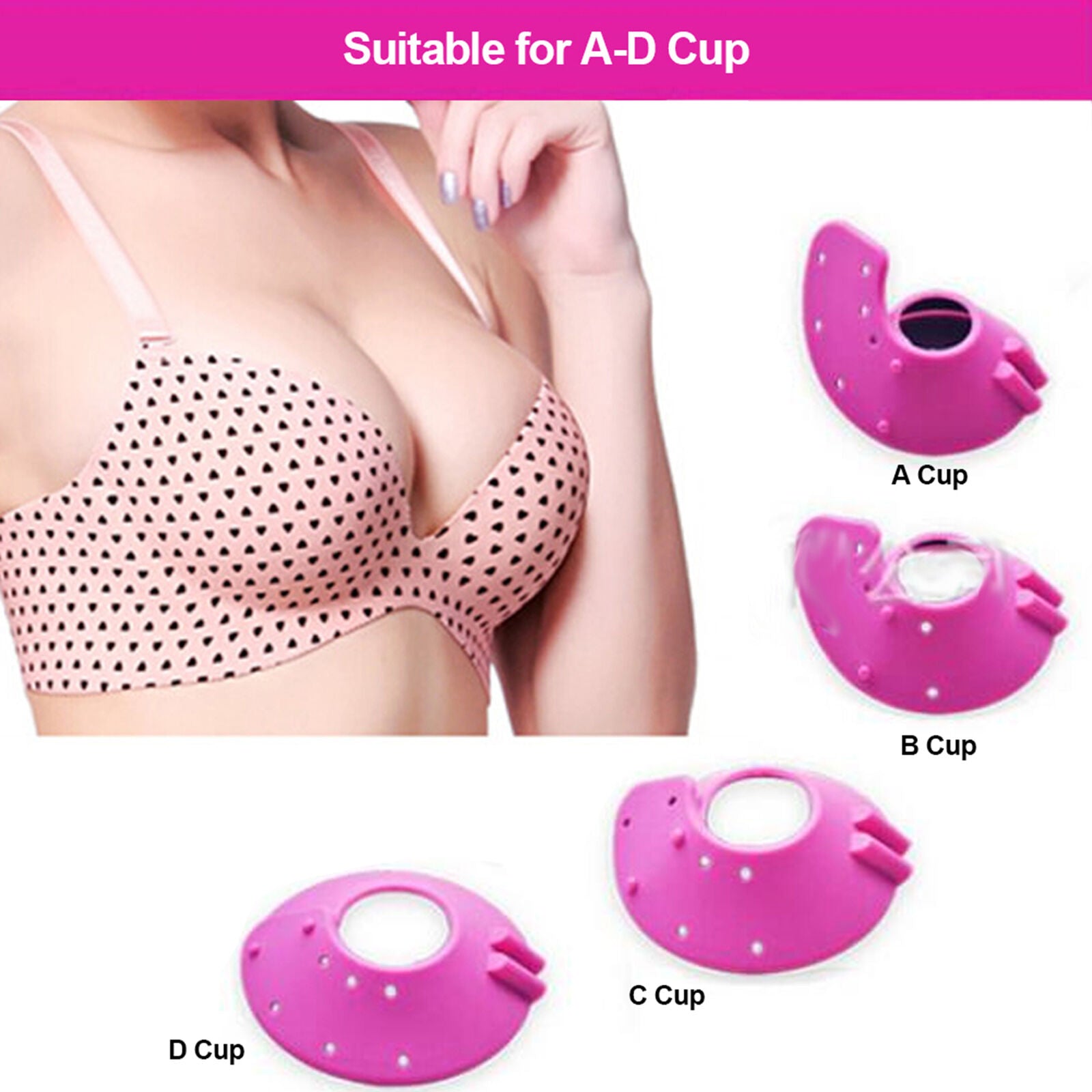 new Electronic Breast Enhancer Vibrating Massager Chest Breast Care Machine HGF koeek - KOEEK