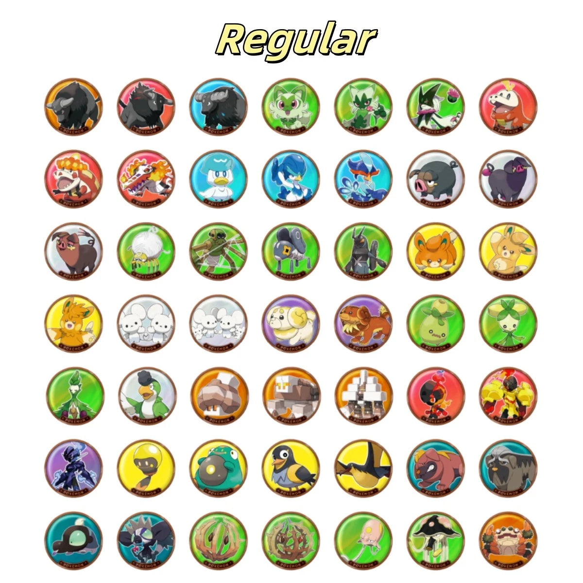 IN STOCK 2025 Pokemon S-Chinese Paldea Metal Magnetic Sticker Set Randomness 07FC0E-D4 - KOEEK