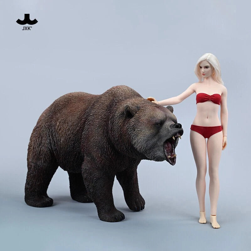1/6 JXK Brown Bear Model Realistic Fierce Animal Soldier Scene GK Statue Toy 07FC0E-D4 - KOEEK