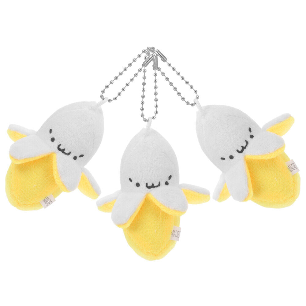 new  3 Pcs Banana Hanging Plush Keychain Bananas Figure Toys Child koeek - KOEEK