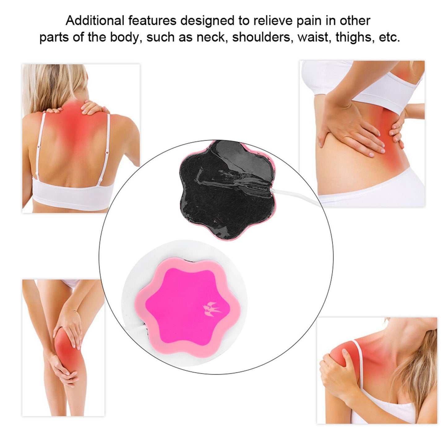 new Women Period Pain Massager Device Dysmenorrhea Pain Relief Menstrual HGF koeek - KOEEK