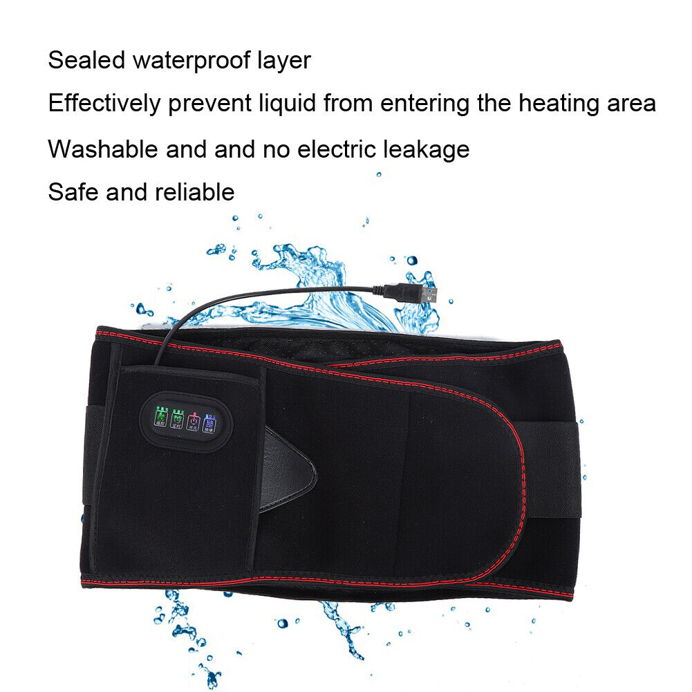 new Waistband Massage Waist Warming Belt (4 Button Charging Type) HGF koeek - KOEEK