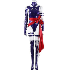 Marvel Rivals Psylocke Jumpsuits Outfit Women's Purple Cosplay Costume Bodysuit 07FC0E-D4 - KOEEK