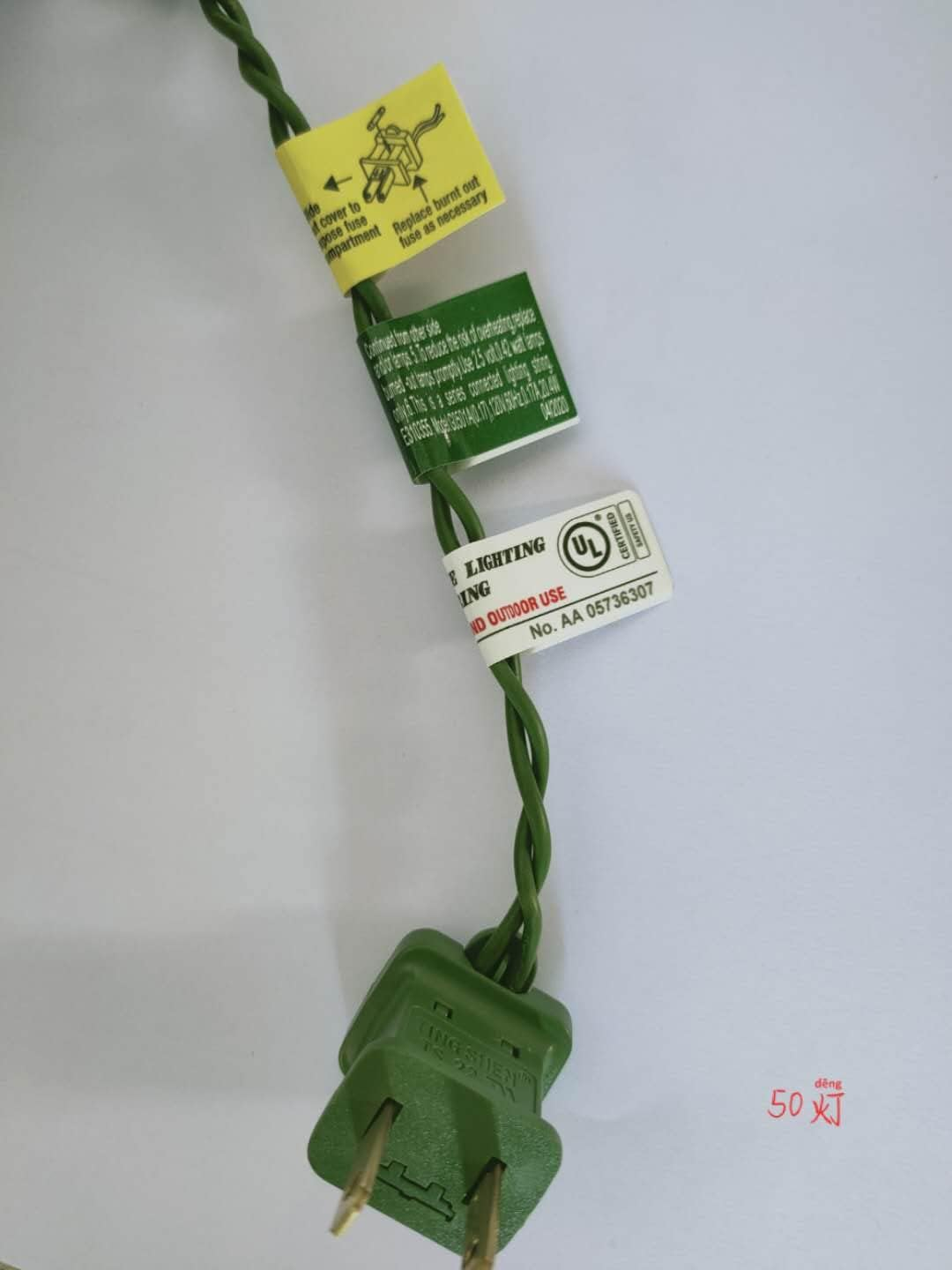 Pre-Lit Artificial Christmas Garland, Green, Norwood Fir, White Lights, Plug In, 07FC0E-D4 - KOEEK