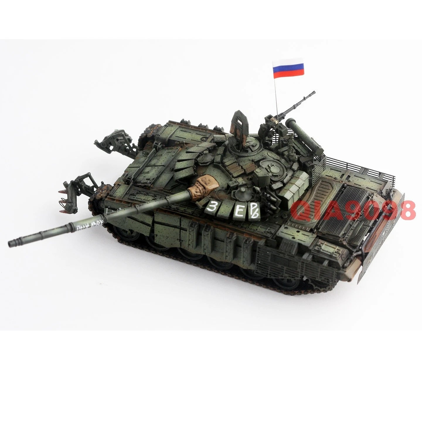 1/72 Scale Russian Army T-72B3M Main Battle Tank Green Metal + Resin Model 07FC0E-D4 - KOEEK