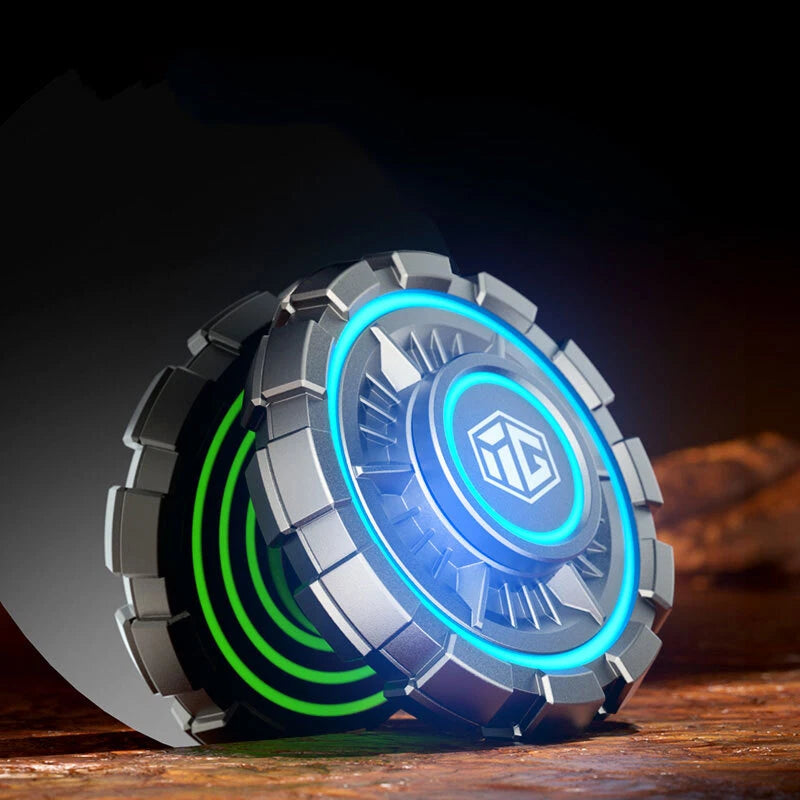 EDC Hand Spinner Adult ADHD Fidget Toys Pulsar Luminous Fidget Clicker Spinner 07FC0E-D4 - KOEEK