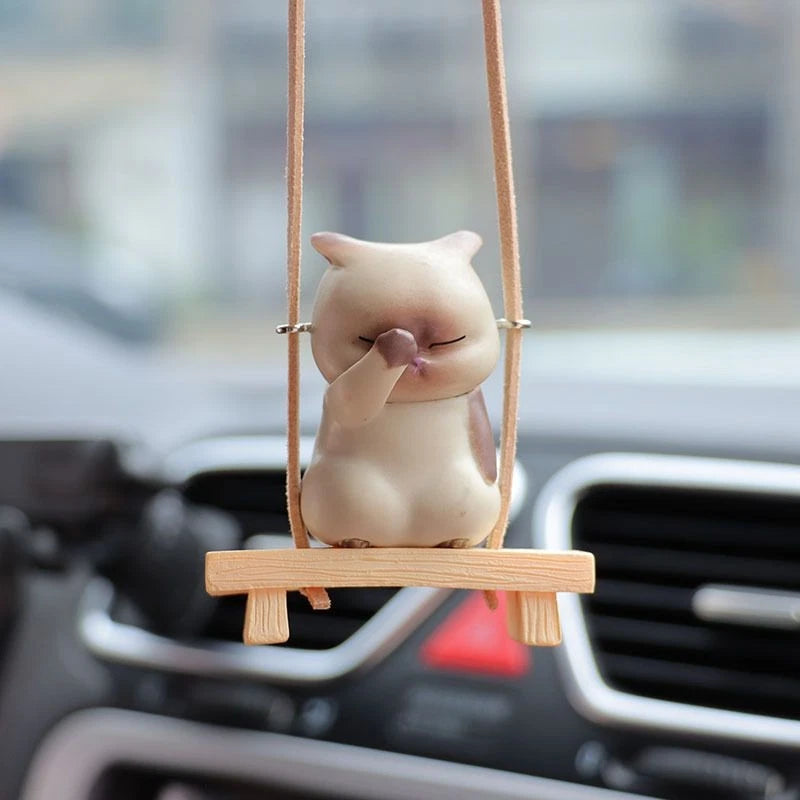 Creative Cartoon Car Hanging Ornament Cute Interior Car Accessory Decor 07FC0E-D4 - KOEEK