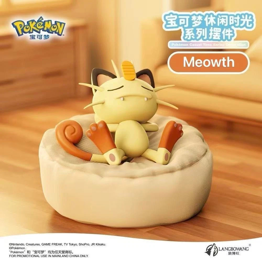 Pikachu Meowth Charmander Munchlax Slowpoke Rowlet Casual Time Collection 07FC0E-D4 - KOEEK
